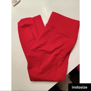 Fabletics powerhold red leggings 7/8 length